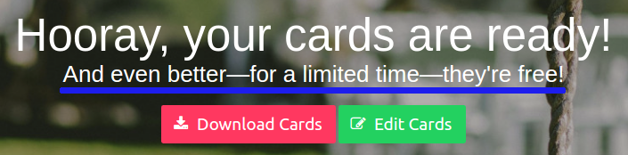 Cards are Free